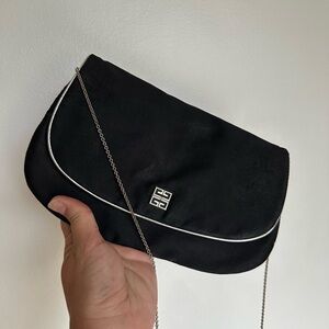 Givenchy evening Bag with Metallic Edges and Chain strap